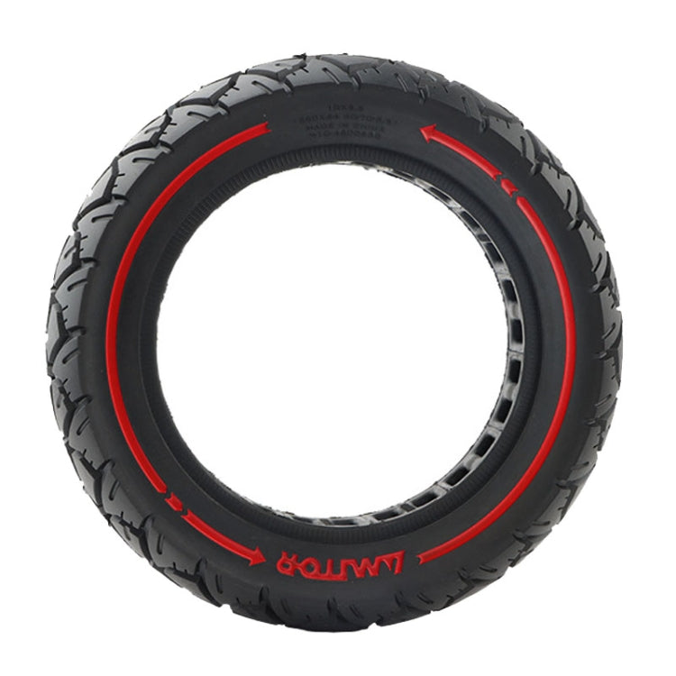 AIMITE 10 inch 45mm Slot Scooter Universal Anti-Blast Anti-skid Shock Absorption Off-road Tire(Red Line)