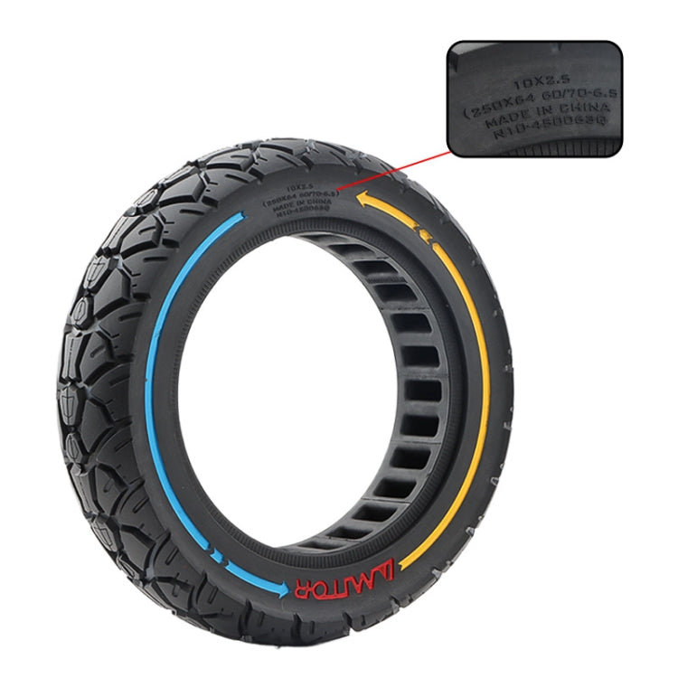 AIMITE 10 x 2.5 45 Card 250 x 64 60/70-6.5 Electric Scooter Universal Solid Tire(Colorful)