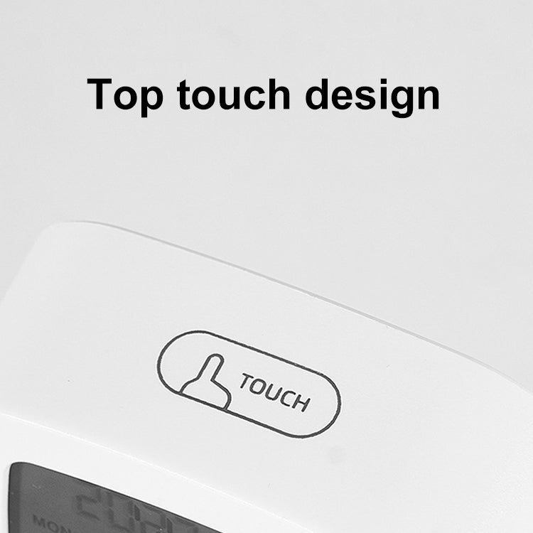 Multifunctional Temperature and Humidity LCD Clock Home Bedside Alarm Clock(2205 Black)