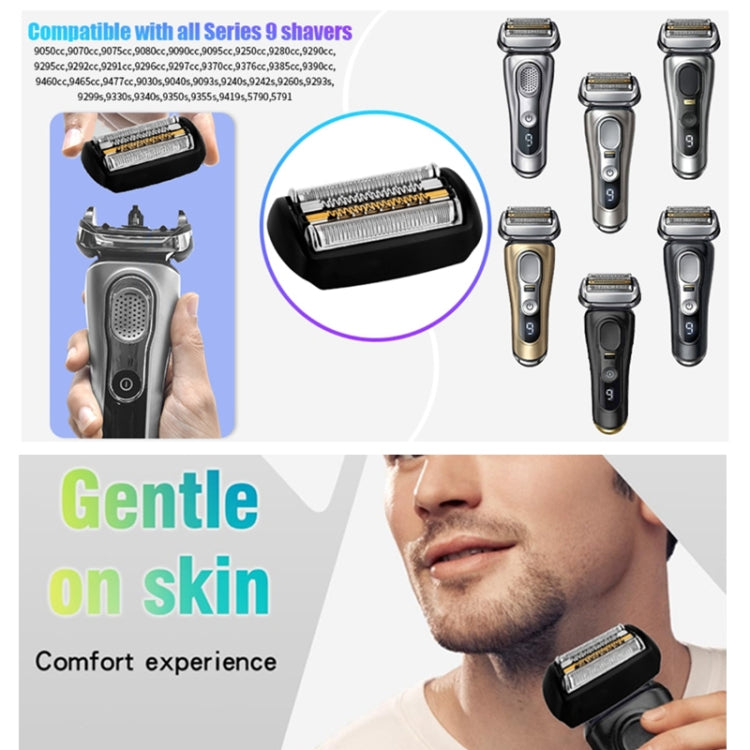 For Braun  Series 9 Electric Shaver Replacement Blade Gold Foil Style 92B With Text
