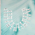 Silicone Piano Notes Guide Removable Piano Keyboard, Spec: 61 Keys White Bottom Black Text