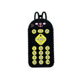 Cartoon Reomte Baby Teething Toys Silicone Baby Teether for Newborn Toddlers Infants, Style: Bunny Black