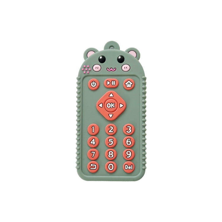 Cartoon Reomte Baby Teething Toys Silicone Baby Teether for Newborn Toddlers Infants, Style: Bear Green