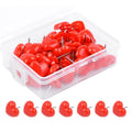 100pcs /Box 10.6x7.8x1.8cm Love Plastic Studs DIY Office School Colorful Pins(Red)