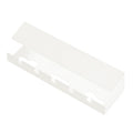 Under Desk Cable Organizer Hole-Free Home Computer Table Bottom Power Cord Plug Storage Rack(White)