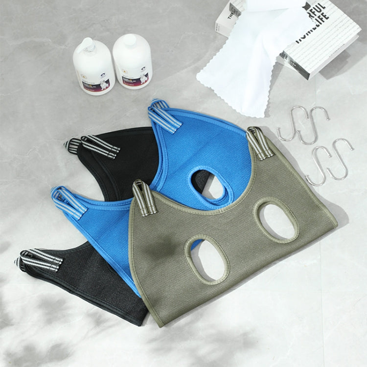 Multifunctional Anti-scratch Pet Grooming Fixed Bag Cat Bathing Tools, Size: XS(Blue)