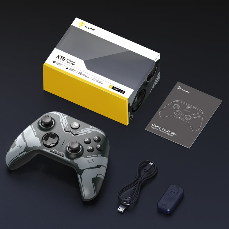 EasySMX X15 Hall Joystick Trigger RGB Wireless Gamepad(Mech)