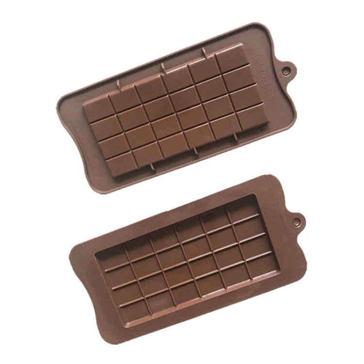Full Plate Silicone Chocolate Block Mould High Temperature Resistant Baking DIY Mold(Chocolate Color)