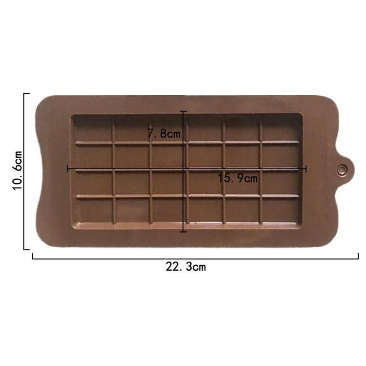 Full Plate Silicone Chocolate Block Mould High Temperature Resistant Baking DIY Mold(Chocolate Color)