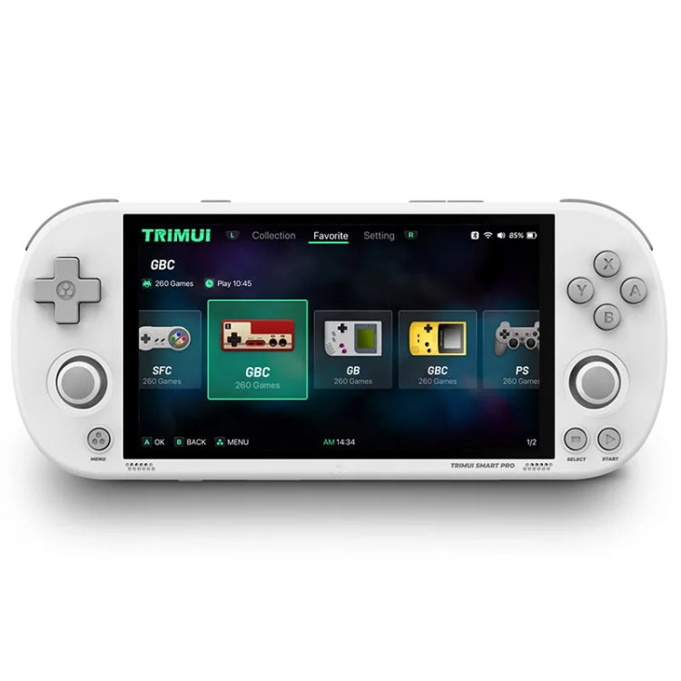 Trimui Smart Pro 4.96 Inch IPS Screen Handheld Game Console Open Source Linux System 128G(White)