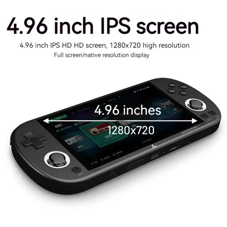 Trimui Smart Pro 4.96 Inch IPS Screen Handheld Game Console Open Source Linux System 256G(White)