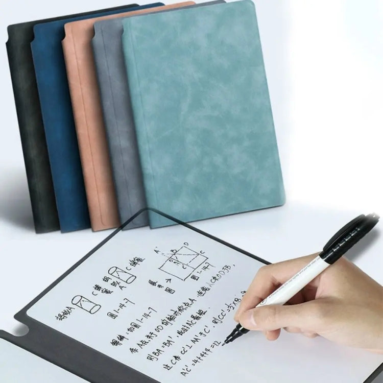 A5 Whiteboard Notebook Portable Erasable Draft Book Note Message Board(Cowboy Blue)