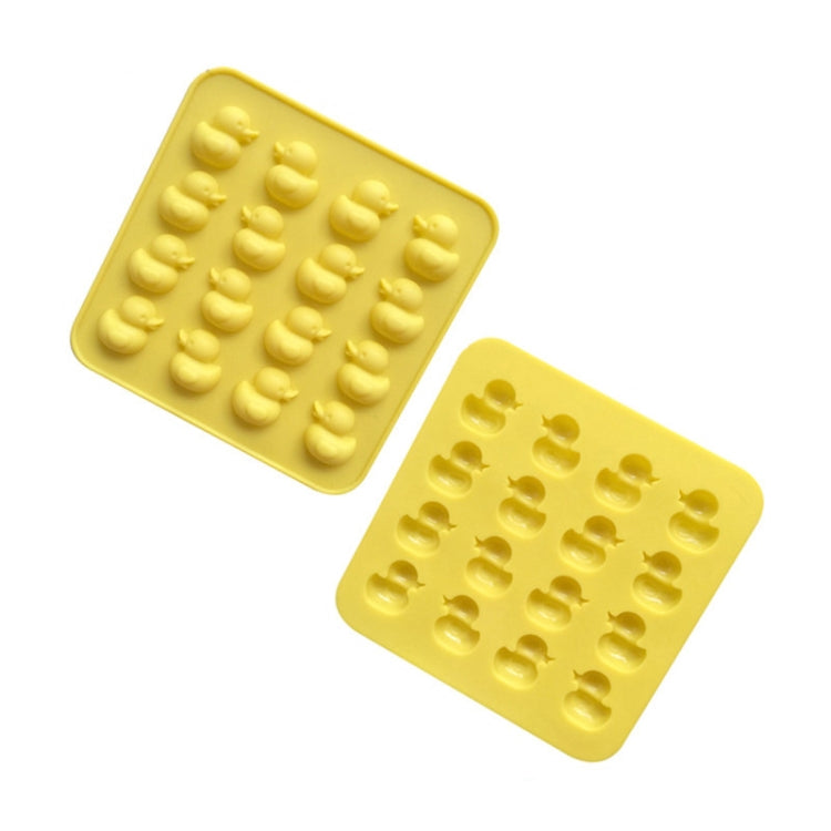 Cute Yellow Duck Silicone Chocolate Mould Fire Lacquer Wax Mold(Yellow)