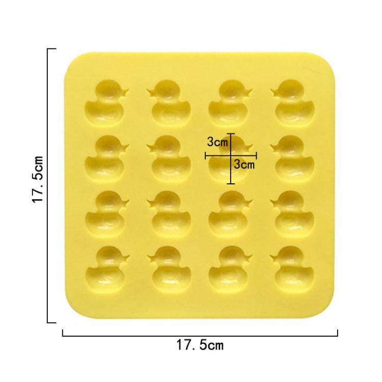 Cute Yellow Duck Silicone Chocolate Mould Fire Lacquer Wax Mold(Yellow)