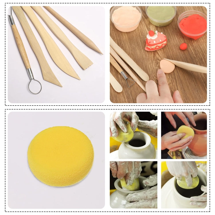 61 In 1 Clay Tools Kit Ceramics DIY Clay Sculpting Tools for Pottery Craft, Baking, Carving
