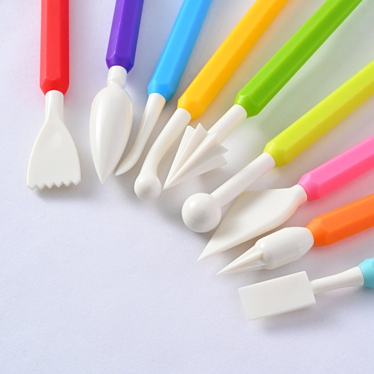 9 In 1 Plastic Fondant Sculpture Pen Tools Pottery Clay Sculpting Modeling Tools