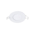 Recessed Concealed Ceiling Downlight Household Wide Voltage Thin Tube Panel Light, Model: 3W Round Opening  75mm(6000K White Light)