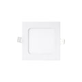 Recessed Concealed Ceiling Downlight Household Wide Voltage Thin Tube Panel Light, Model: 6W Square Opening 105mm(6000K White Light)