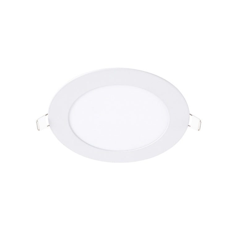 Recessed Concealed Ceiling Downlight Household Wide Voltage Thin Tube Panel Light, Model: 9W Round Opening 130mm(6000K White Light)