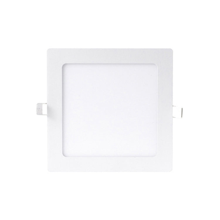 Recessed Concealed Ceiling Downlight Household Wide Voltage Thin Tube Panel Light, Model: 15W Square Opening 175mm(6000K White Light)