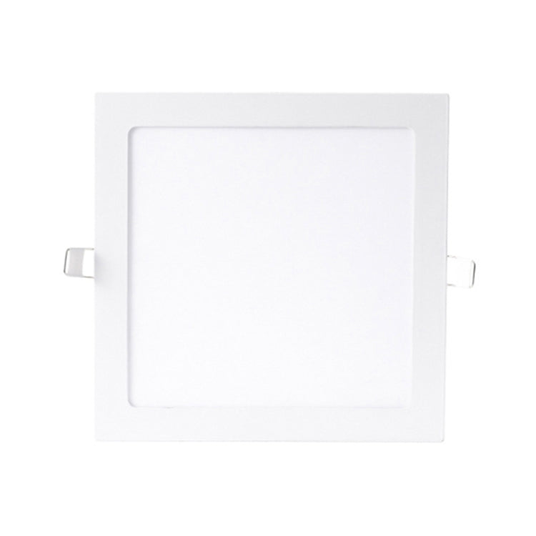 Recessed Concealed Ceiling Downlight Household Wide Voltage Thin Tube Panel Light, Model: 18W Square Opening  205mm(6000K White Light)