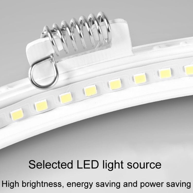 Recessed Concealed Ceiling Downlight Household Wide Voltage Thin Tube Panel Light, Model: 12W Square Opening 155mm(3000K Warm Light)
