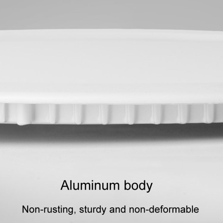 Recessed Concealed Ceiling Downlight Household Wide Voltage Thin Tube Panel Light, Model: 12W Round Opening 155mm(3000K Warm Light)