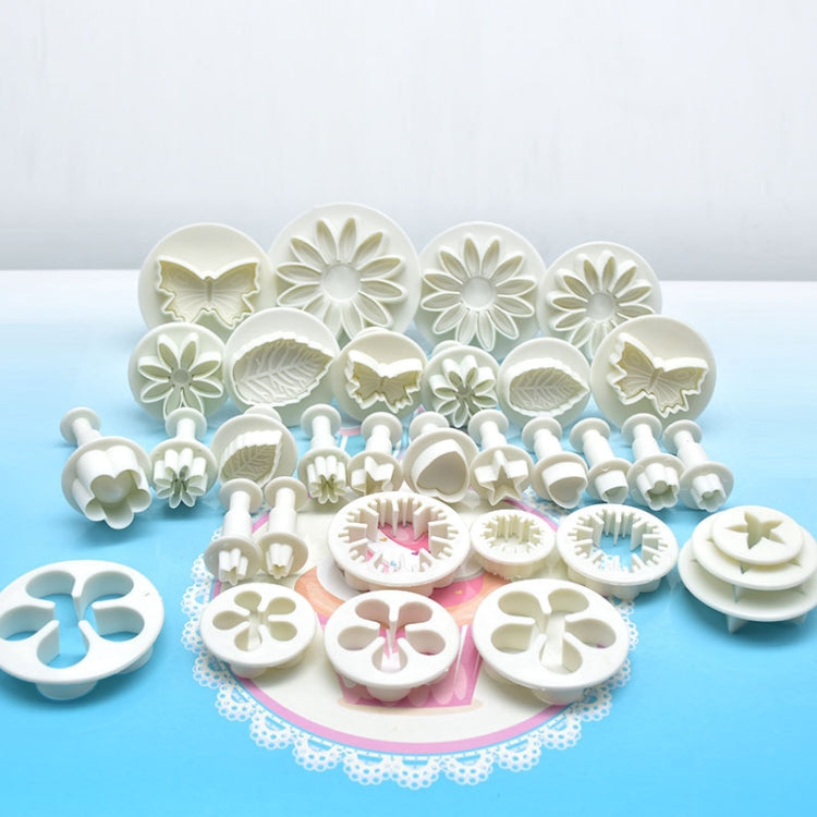 114 In 1 Fondant Cake Baking Decorating Tools Plunger Cutters Flower Moulds Set