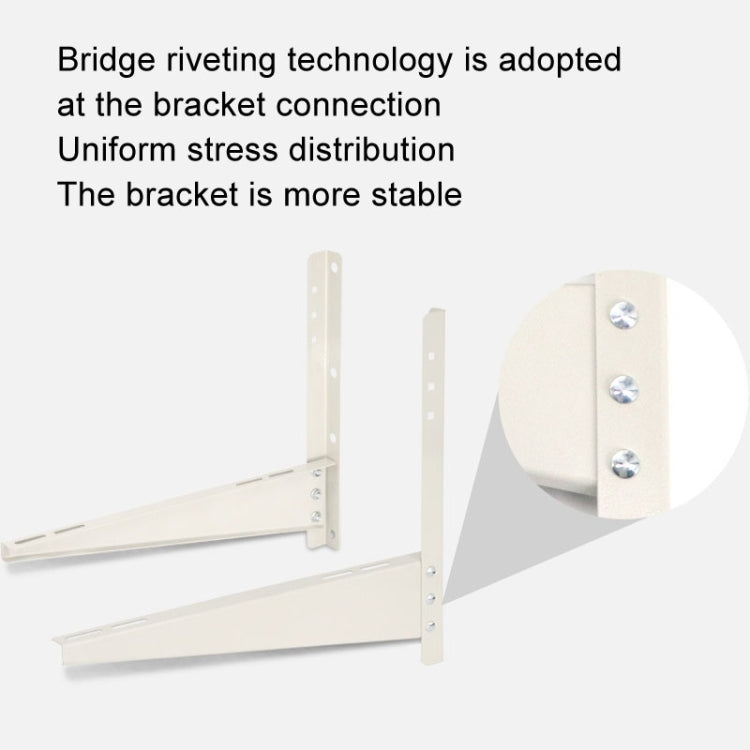 AC1523 2-3HP Thickened Cold Rolled Steel Air Conditioner Outside Unit Bracket Universal Air Conditioner Wall Mount Support
