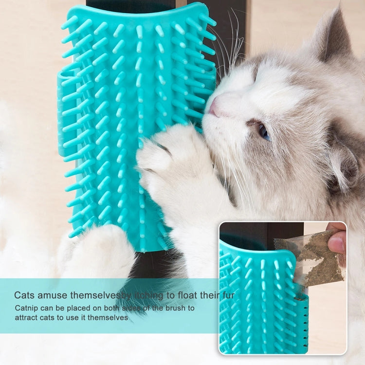 3pcs Pet Table Leg Hair Rubbing Massage Brush Cat Scratcher(Grey)