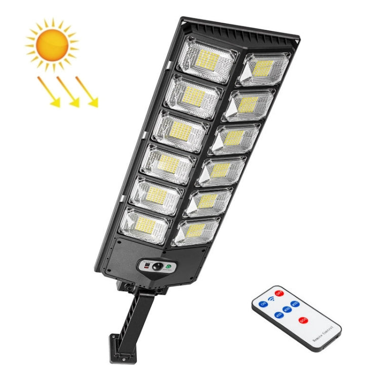E-SMARTER W789B-6 LED Strong Light Double Row Solar Garden Light Induction Street Lamps