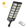 E-SMARTER W789B-6 LED Strong Light Double Row Solar Garden Light Induction Street Lamps