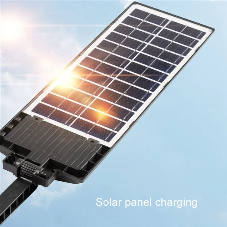 E-SMARTER W789B-6 LED Strong Light Double Row Solar Garden Light Induction Street Lamps