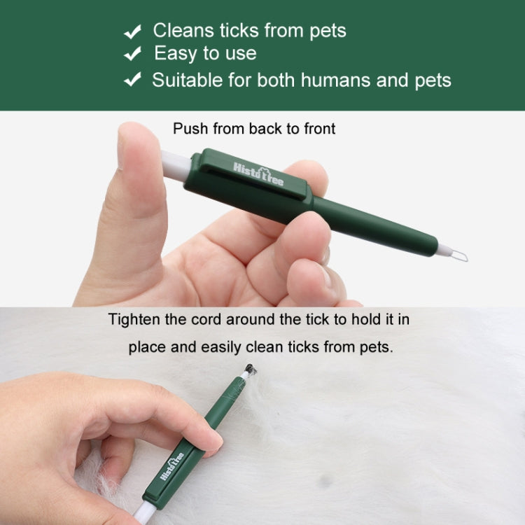 Pet Pest Catching Pen Cats Grooming Bug Scratcher Tick Clip Dogs Flea Removal Clip(Olive Green)