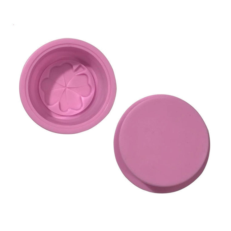 Single Hole Cupcake DIY Baking Molds Clover Handmade Soap Mould(Pink)