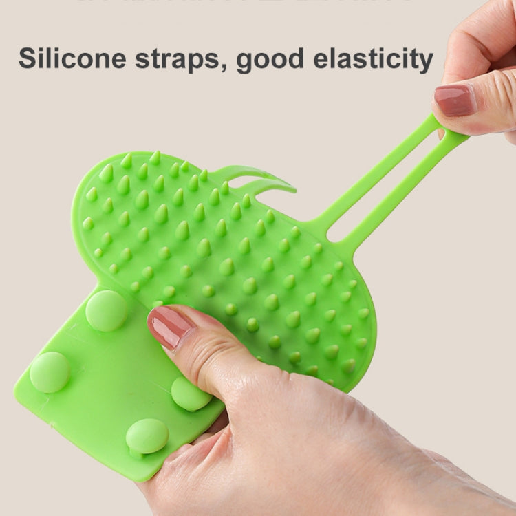 Multifunctional Cat Table Leg Scratcher Pet Silicone Hair Massage Brush(Yellow)