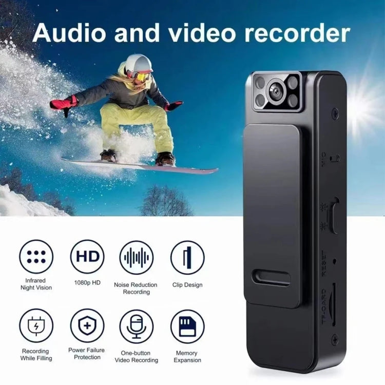 L8 Wifi Version With 32G Memory Card 1080P Video Recorder 130 Degree Wide Angle Lens Camera With Back Clip Infrared Night Vision