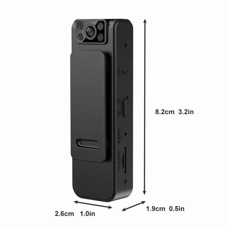 L8  1080P Video Recorder 130 Degree Wide Angle Lens Camera With Back Clip Infrared Night Vision