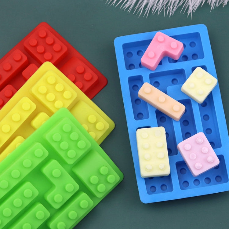Block Silicone DIY Baking Molds Handmade Aroma Soap Mould(Blue)