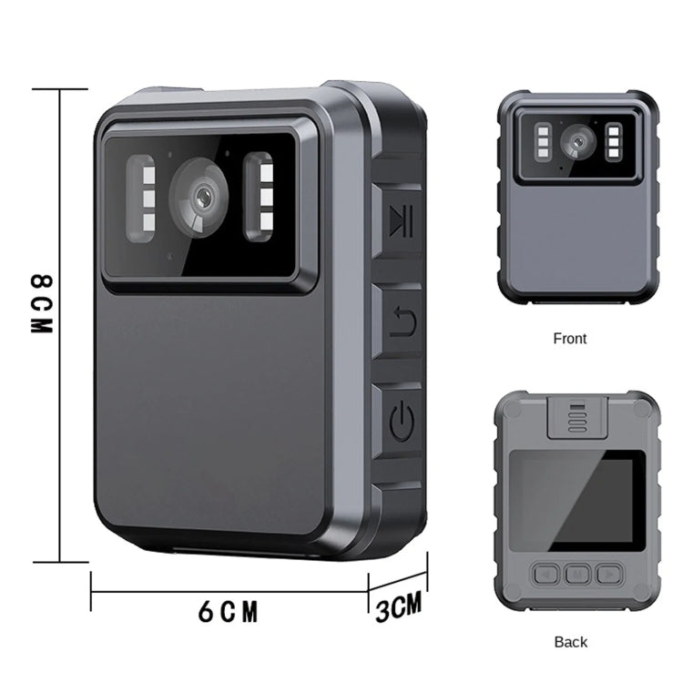 L9 1080P  2.0 Inch IPS Screen Video Recorder With Back Clip IP65 Waterproof Mini Camcorders
