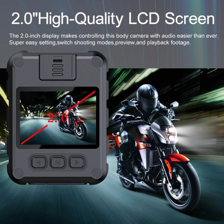 L9 1080P  2.0 Inch IPS Screen Video Recorder With Back Clip IP65 Waterproof Mini Camcorders