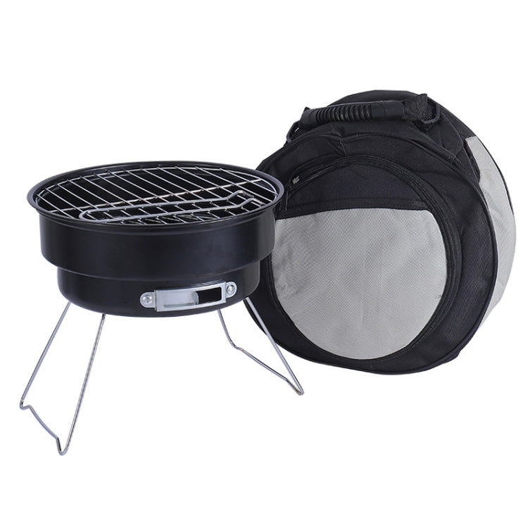 Portable Small Outdoor Folding Round BBQ Grill Wild Camping Cooking Tools, Specification: With Storage Bag