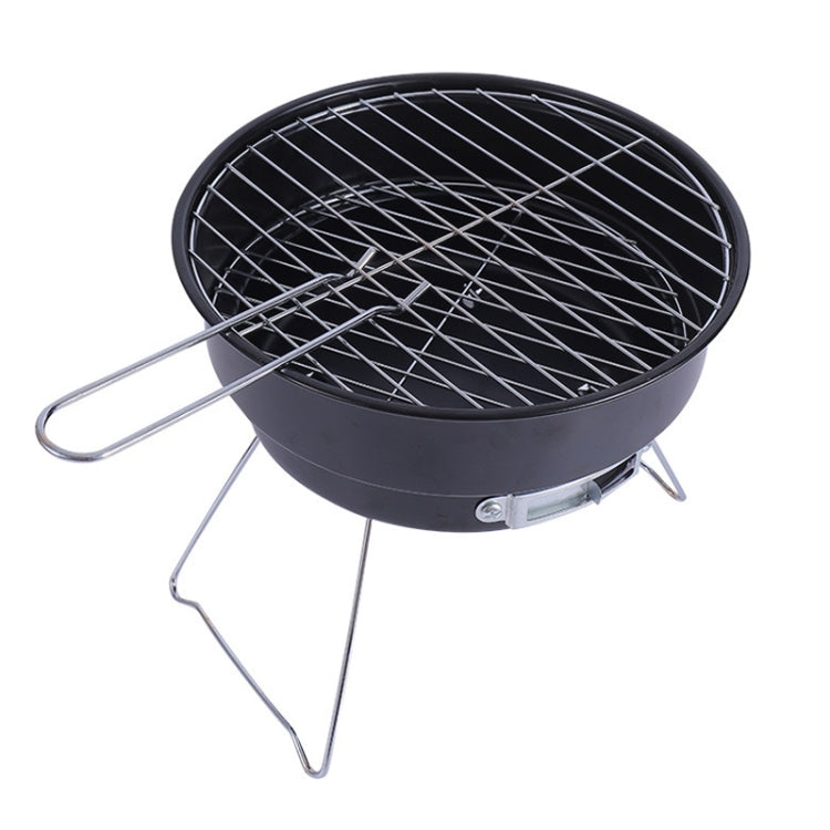 Portable Small Outdoor Folding Round BBQ Grill Wild Camping Cooking Tools, Specification: No Storage Bag