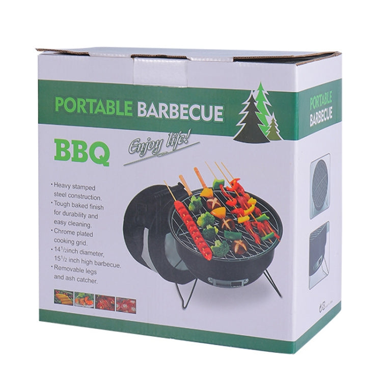 Portable Small Outdoor Folding Round BBQ Grill Wild Camping Cooking Tools, Specification: No Storage Bag