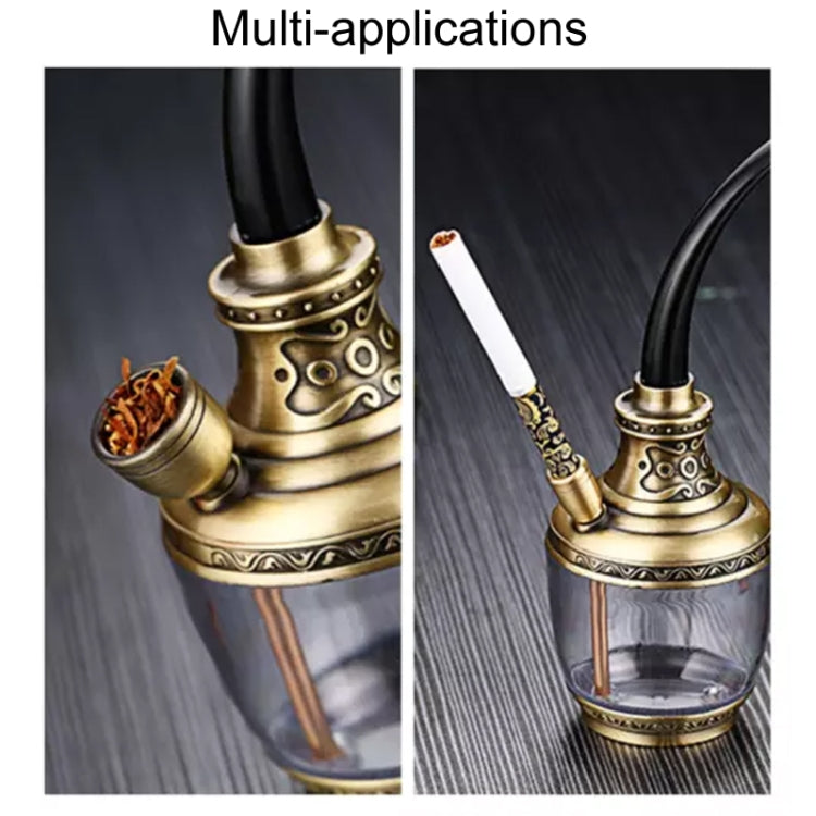 HENGDA HD-806 Dual Purpose Multifunctional Filtered Hookah With Long Hose(Black)