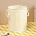 Large-capacity Student Desktop Organizer Pen Container Girls Makeup Brush Storage Bucket(White)
