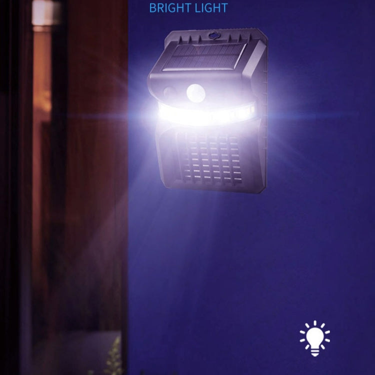 E-SMARTER W792 LED Solar Wall Light With Purple Light Mosquito Control Function Human Intelligent Sensor Outdoor Garden Lamp, Specification: White Light