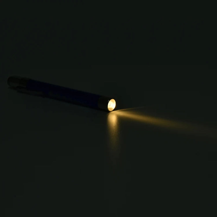 E-SMARTER Multifunctional Pen Flashlight Graduated LED Penlight, Color Random Delivery, Style: Convex Head Yellow Light