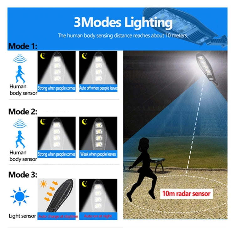 E-SMARTER W777B LED Solar Garden Light Sensing Lamp With Remote Control