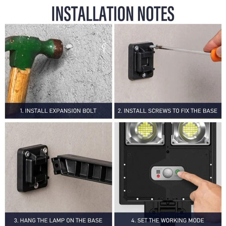 E-SMARTER W777B LED Solar Garden Light Sensing Lamp With Remote Control